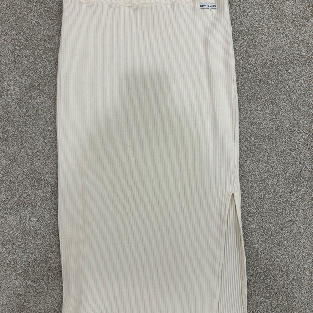 Calvin Klein Jeans Cream Pencil Skirt
